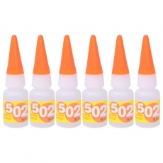 晨光(M&G)文具8g强力胶 502速干透明胶水 粘力持久不宜留痕胶水AWG97027 10个装